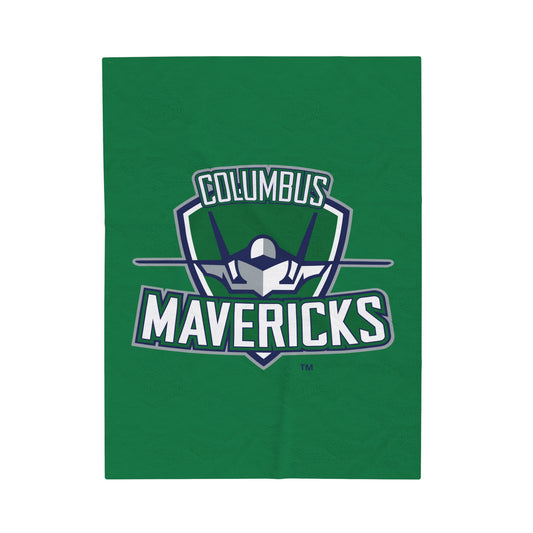 Columbus Mavericks | Velveteen Plush Logo Lap Blanket