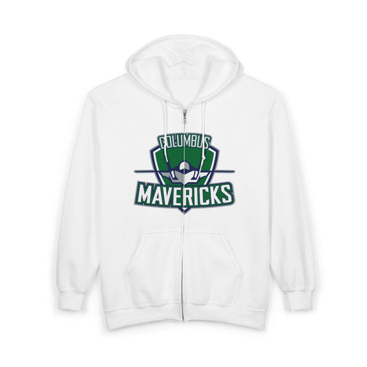 Columbus Mavericks | Unisex Heavy Blend™ Full Zip Hooded Large Logo Sweatshirt