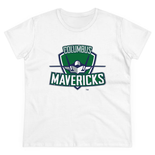 Columbus Mavericks | Women's Midweight Cotton Logo Tee