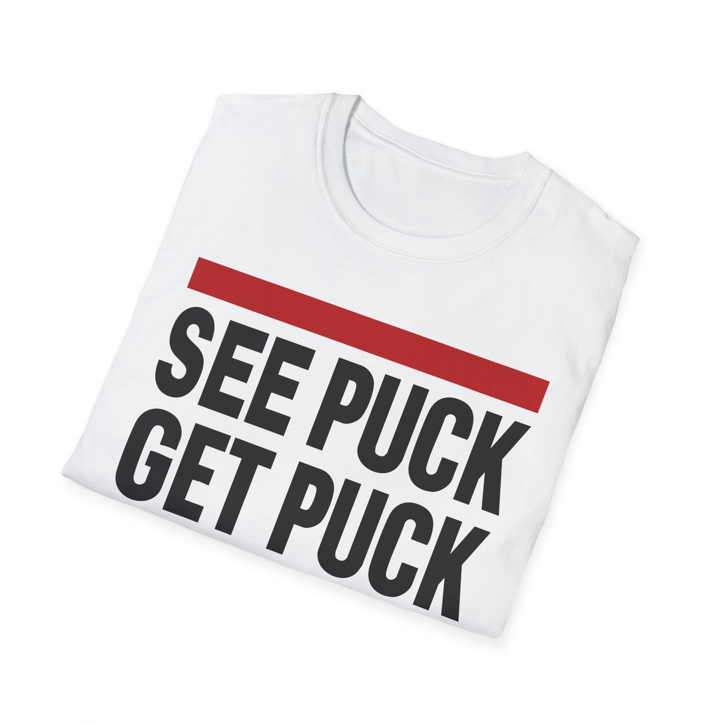 AO | See Puck Get Puck | Unisex Softstyle T-Shirt