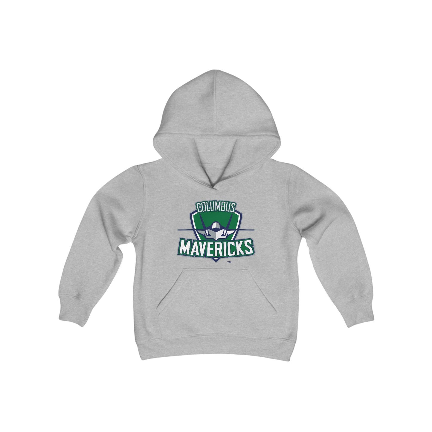 Youth Columbus Mavericks | Heavy Blend Hooded Logo Sweatshirt