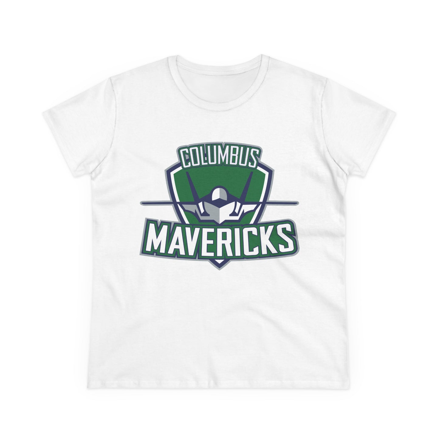 Columbus Mavericks | Women's Midweight Cotton Logo Tee