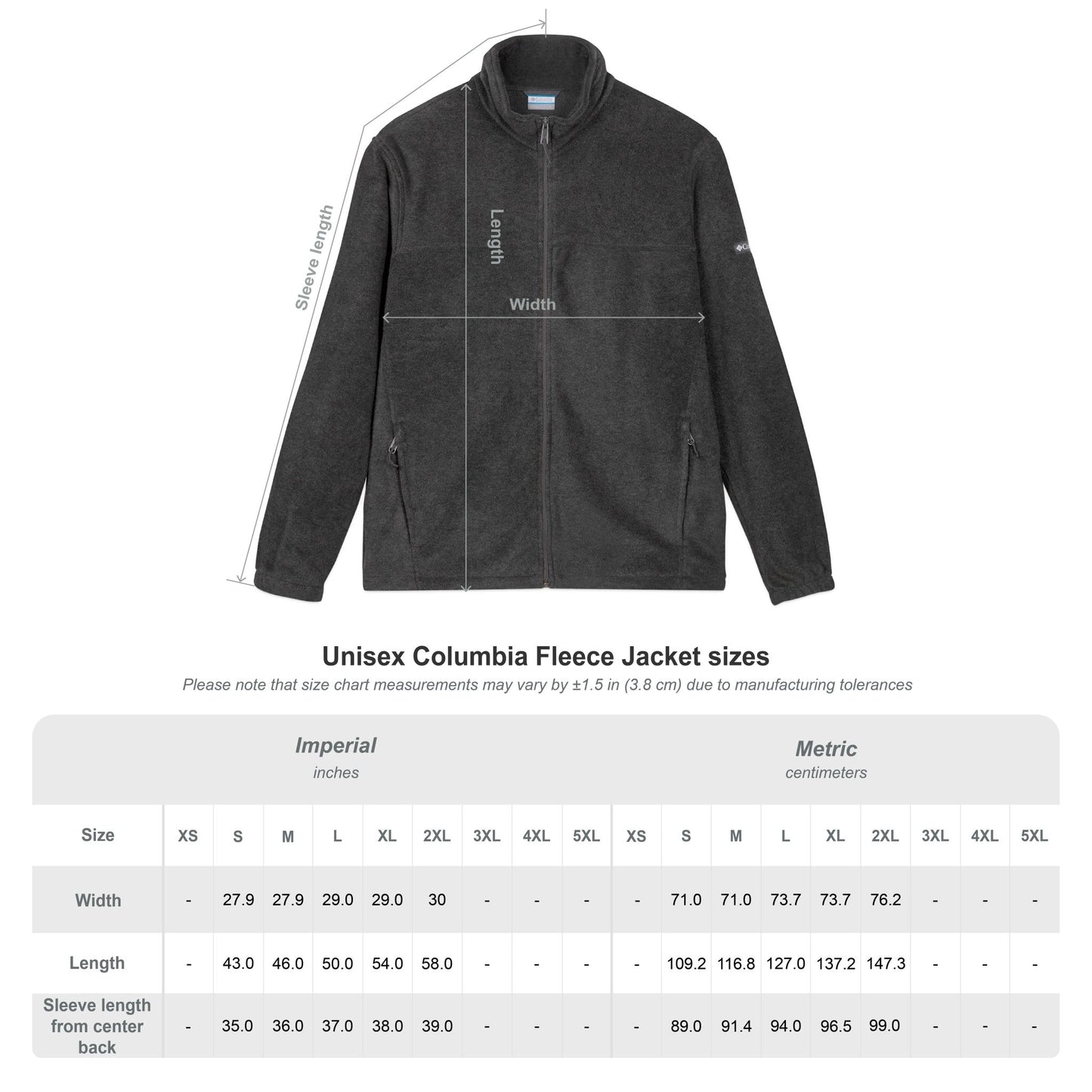 Columbus Mavericks | Unisex Columbia Fleece Logo Jacket (Embroidery)