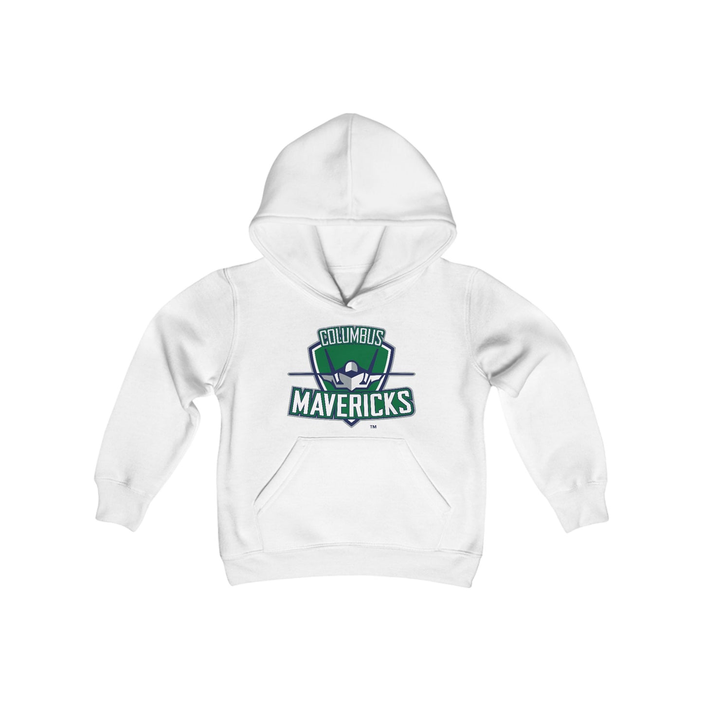 Youth Columbus Mavericks | Heavy Blend Hooded Logo Sweatshirt