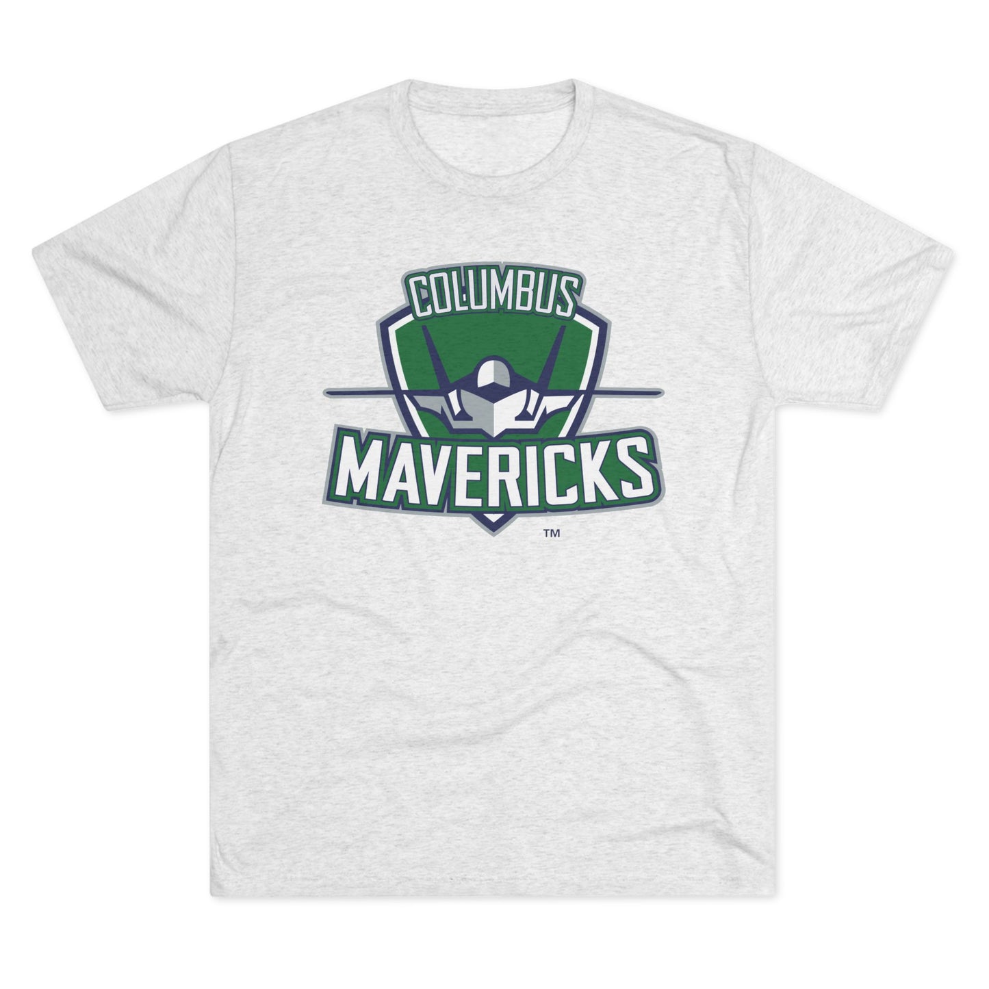 Columbus Mavericks | Unisex Next Level Tri-Blend Crew Logo Tee
