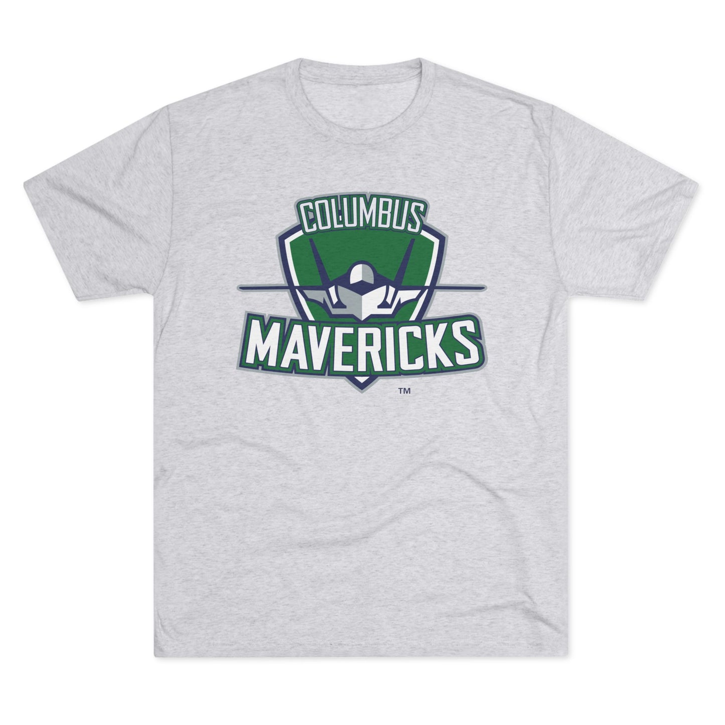 Columbus Mavericks | Unisex Next Level Tri-Blend Crew Logo Tee