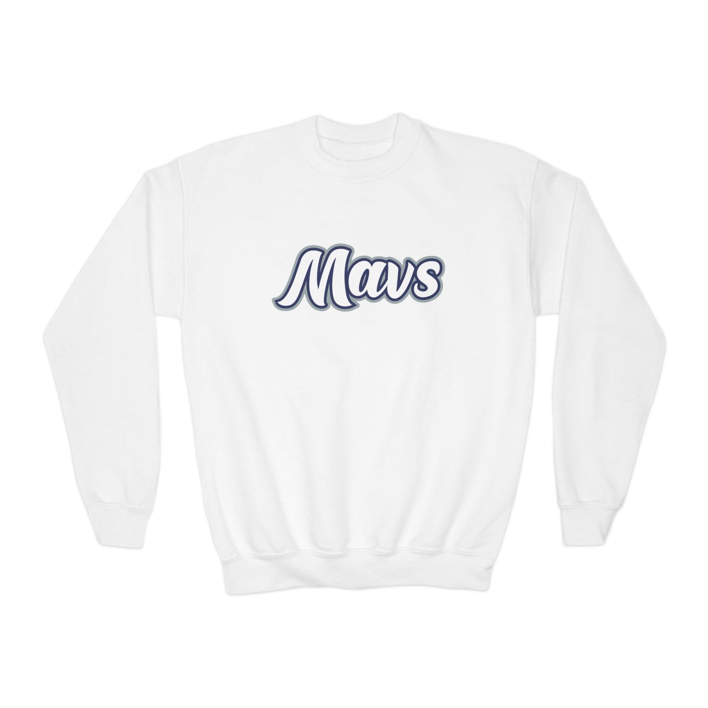 Youth Columbus Mavericks | Script MAVS Crewneck Sweatshirt