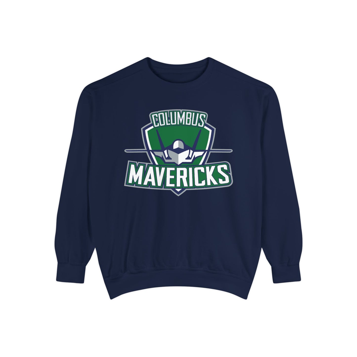 Columbus Mavericks | Unisex Garment-Dyed Logo Crewneck Sweatshirt