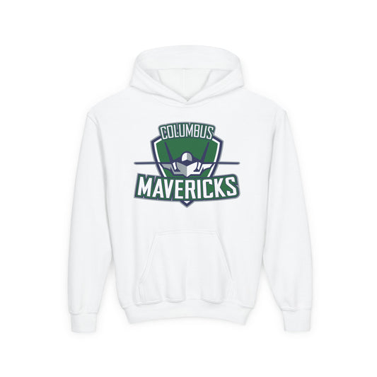 Columbus Mavericks | Youth Gilden Heavy Blend Logo Hooded Sweatshirt