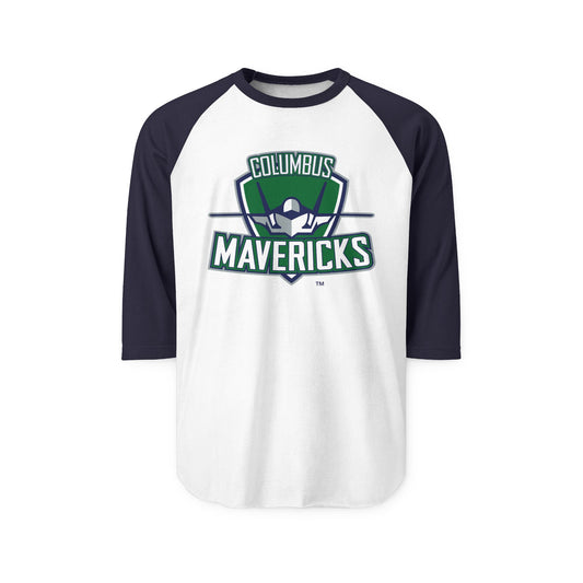 Columbus Mavericks | Unisex Three-Quarter Sleeve Raglan Logo Shirt