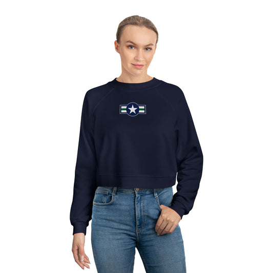 Columbus Mavericks | Women's Cropped Star & Stripes Fleece Pullover