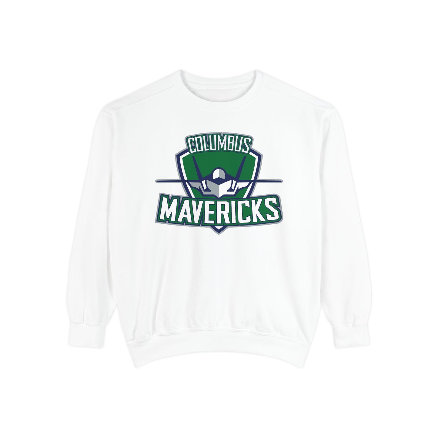 Columbus Mavericks | Unisex Comfort Colors Garment-Dyed Logo Crewneck Sweatshirt