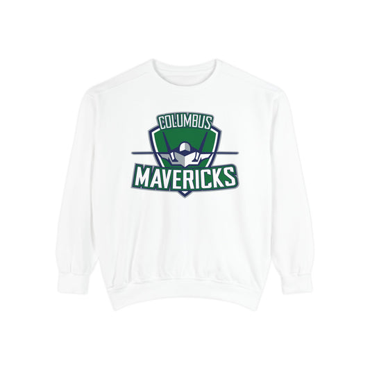 Columbus Mavericks | Unisex Comfort Colors Garment-Dyed Logo Crewneck Sweatshirt