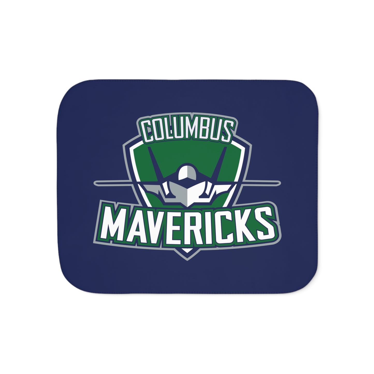 Columbus Mavericks | Sherpa Backed Logo Blanket