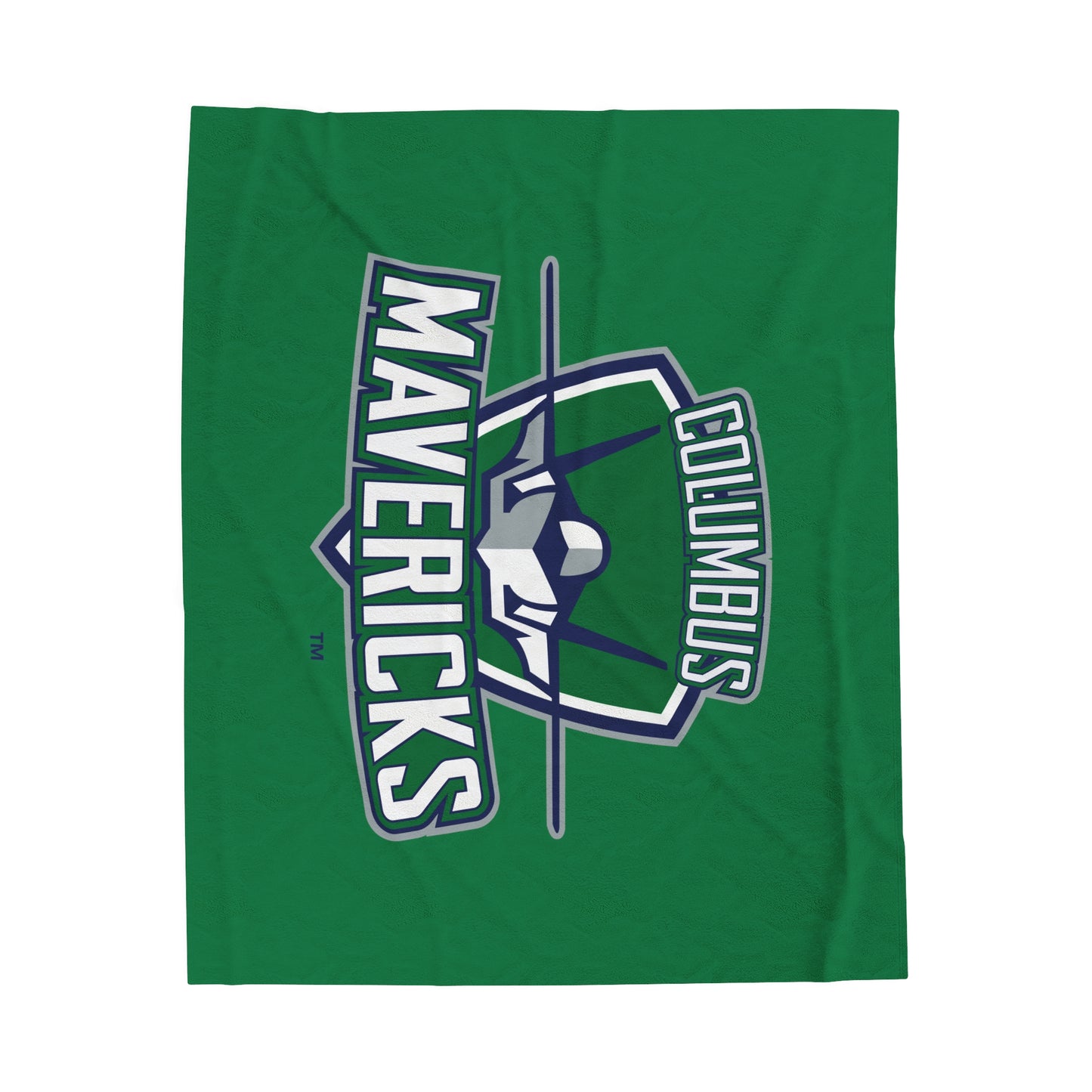Columbus Mavericks | Velveteen Plush Logo Rink Blanket