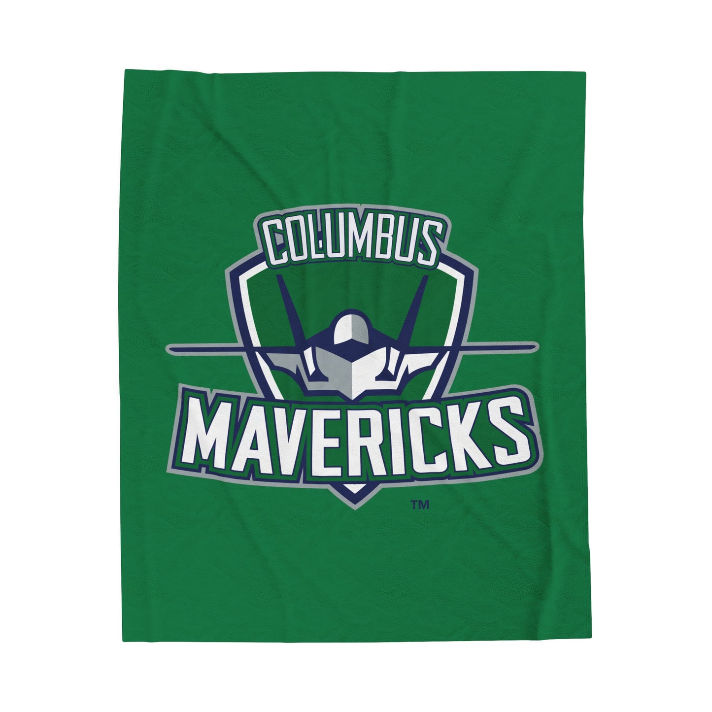 Columbus Mavericks | Velveteen Plush Logo Lap Blanket