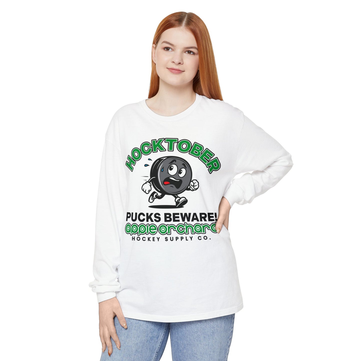 AO | Pucks Beware | Unisex Long Sleeve T-Shirt