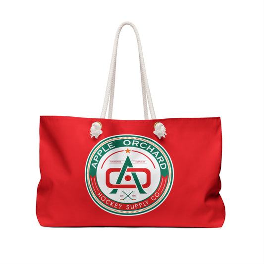 Apple Orchard | Candy Apple Red Weekender Bag