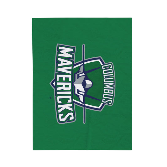 Columbus Mavericks | Velveteen Plush Logo Rink Blanket
