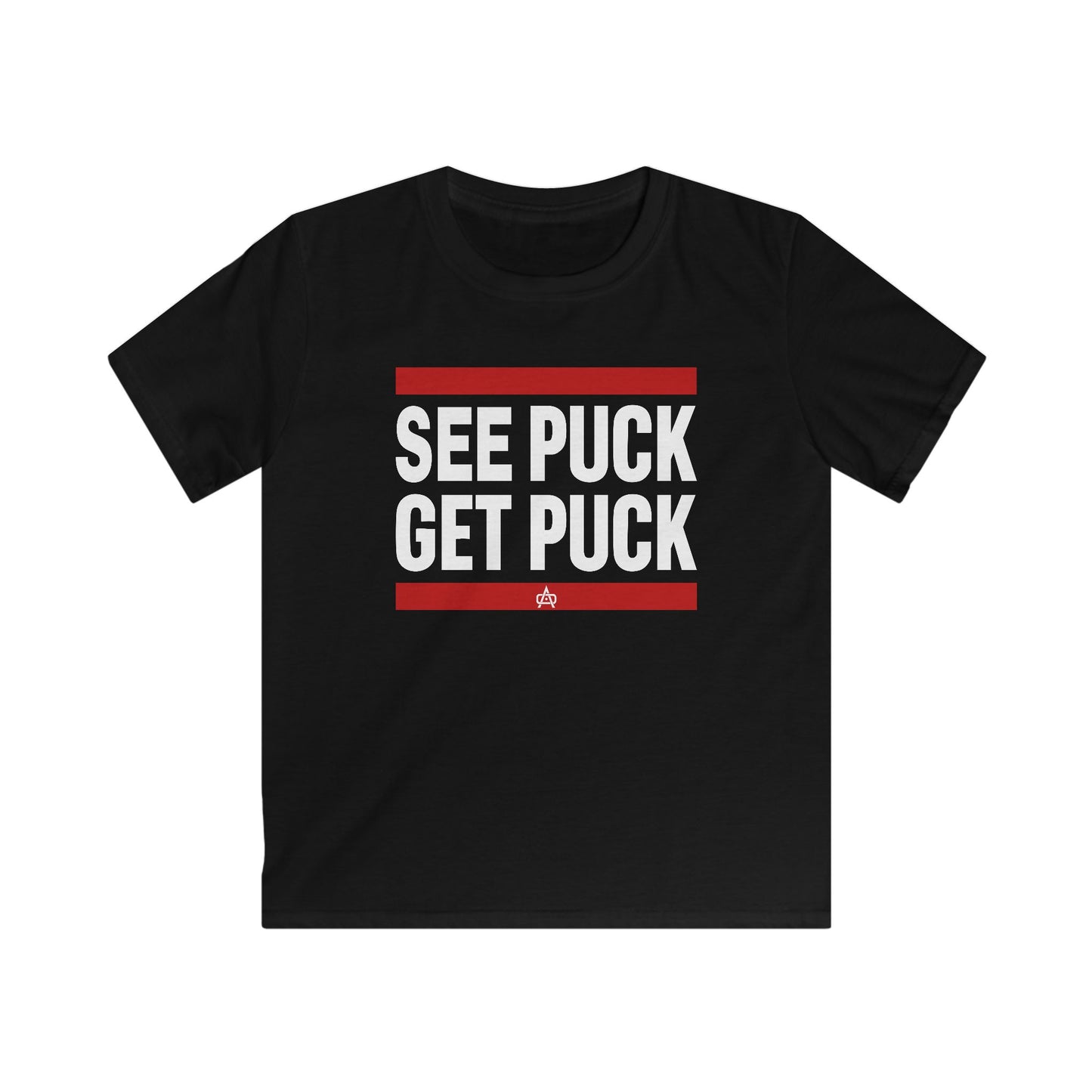 AO | See Puck Get Puck | Youth Unisex Soft T