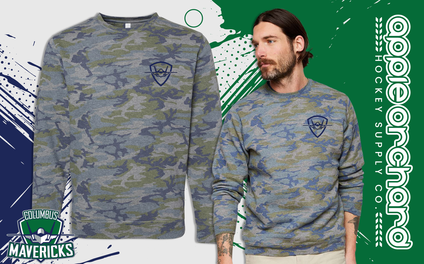Columbus Mavericks | Camo Crew | Nighthawk Logo