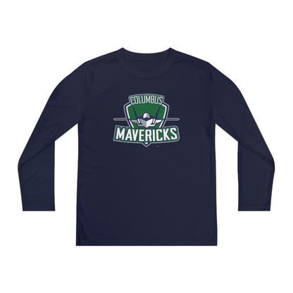 Youth Columbus Mavericks | Long Sleeve Competitor Logo Tee