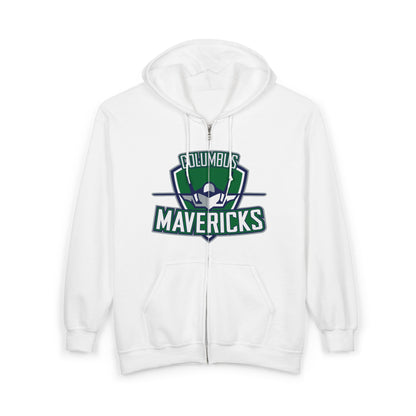 Columbus Mavericks | Unisex Heavy Blend™ Full Zip Hooded Large Logo Sweatshirt