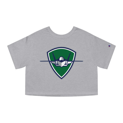 Columbus Mavericks | Champion Women's Heritage Cropped Badge T-Shirt