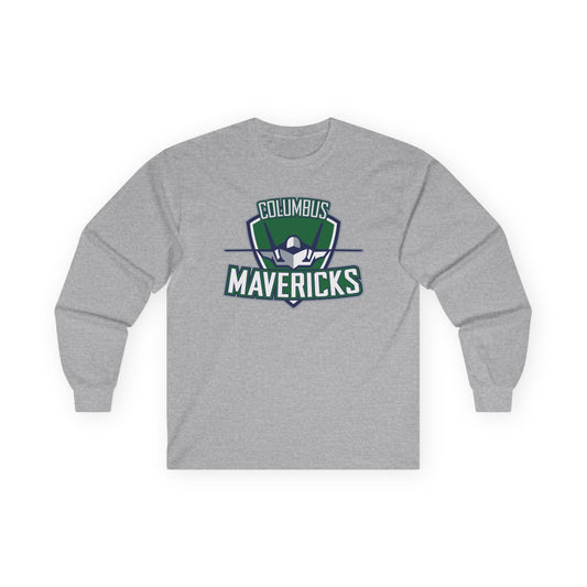 Columbus Mavericks | Unisex Gilden Ultra Cotton Long Sleeve Logo Tee