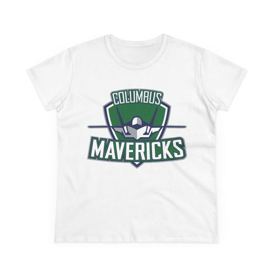 Columbus Mavericks | Women's Midweight Cotton Logo Tee