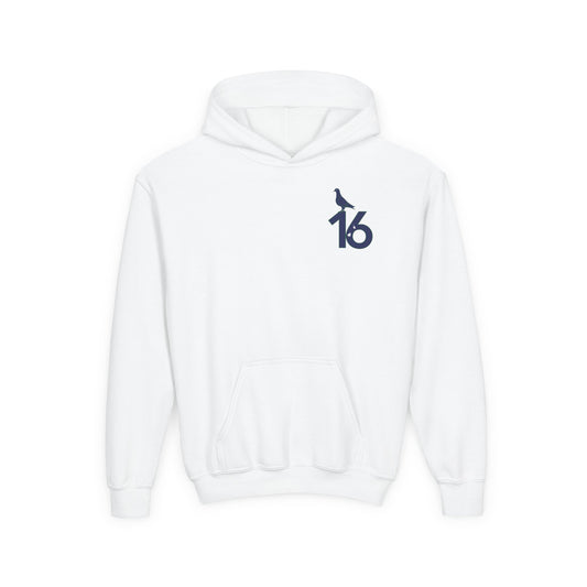 Pigeon Hockey | Logo | Youth Heavy Blend Hooded Sweatshirt
