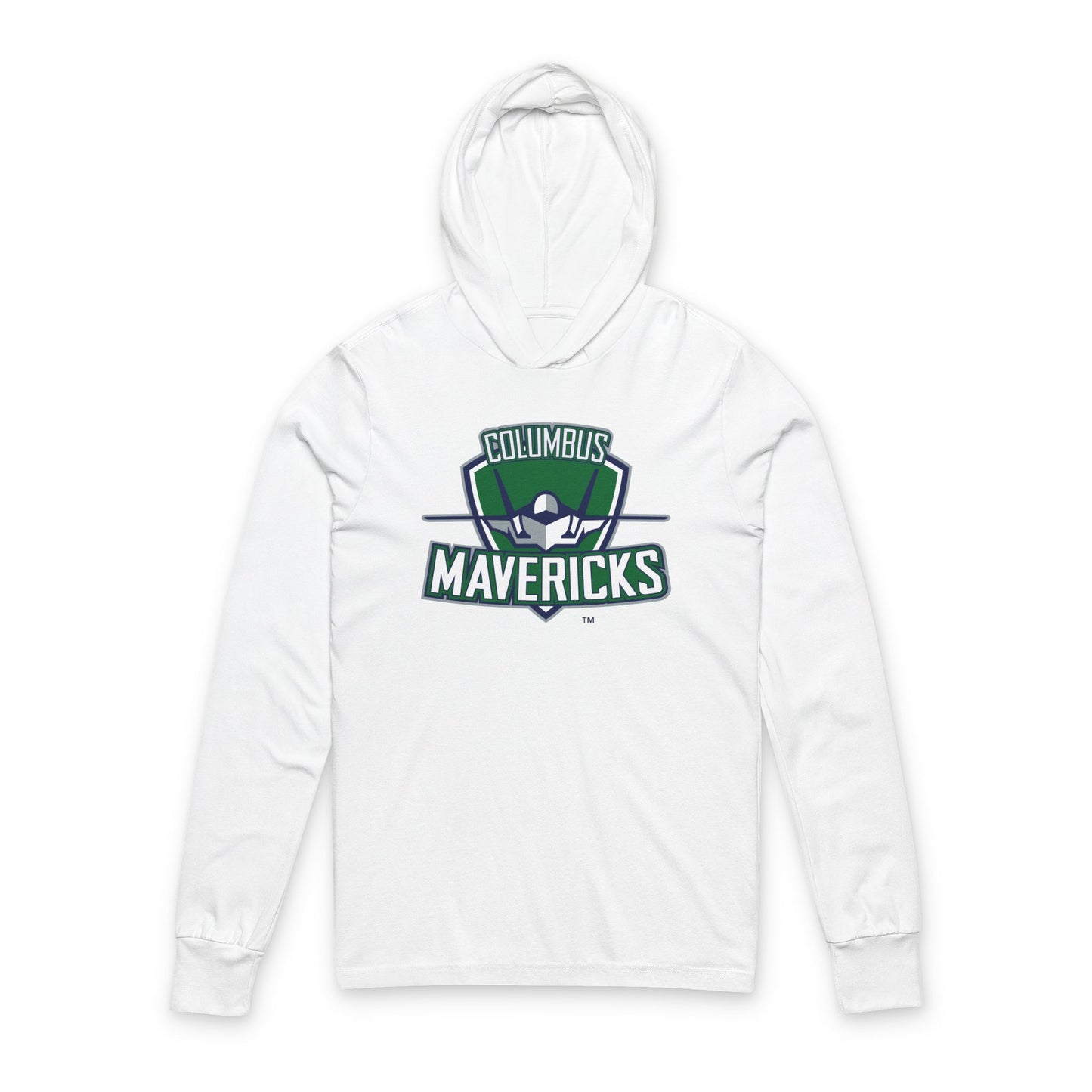 Columbus Mavericks | Unisex Hooded Long Sleeve Logo Tee Shirt