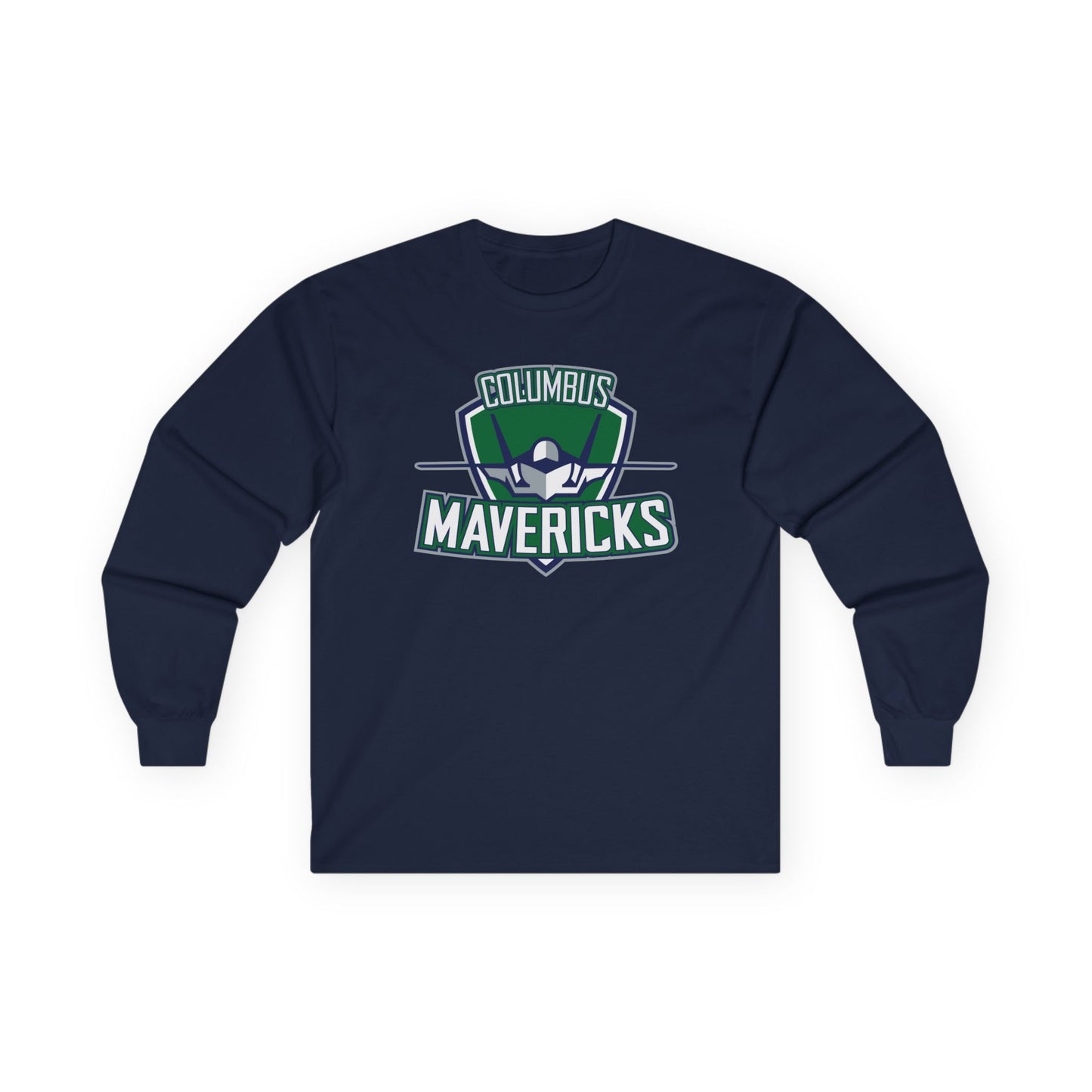 Columbus Mavericks | Unisex Gilden Ultra Cotton Long Sleeve Logo Tee