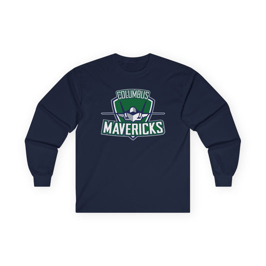 Columbus Mavericks | Unisex Gilden Ultra Cotton Long Sleeve Logo Tee