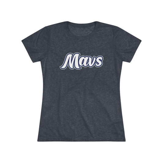 Columbus Mavericks | Women's Triblend Script Mavs Tee