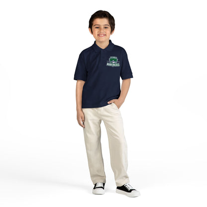 Columbus Mavericks | Youth DryBlend® Jersey Logo Polo