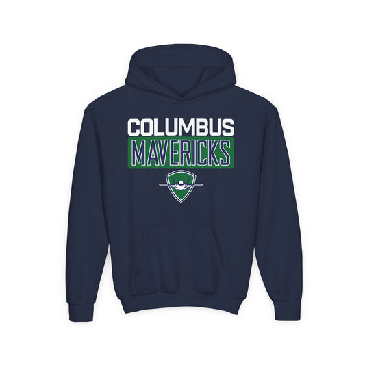 Youth Columbus Mavericks | Heavy Blend Hooded Collegiate Sweatshirt