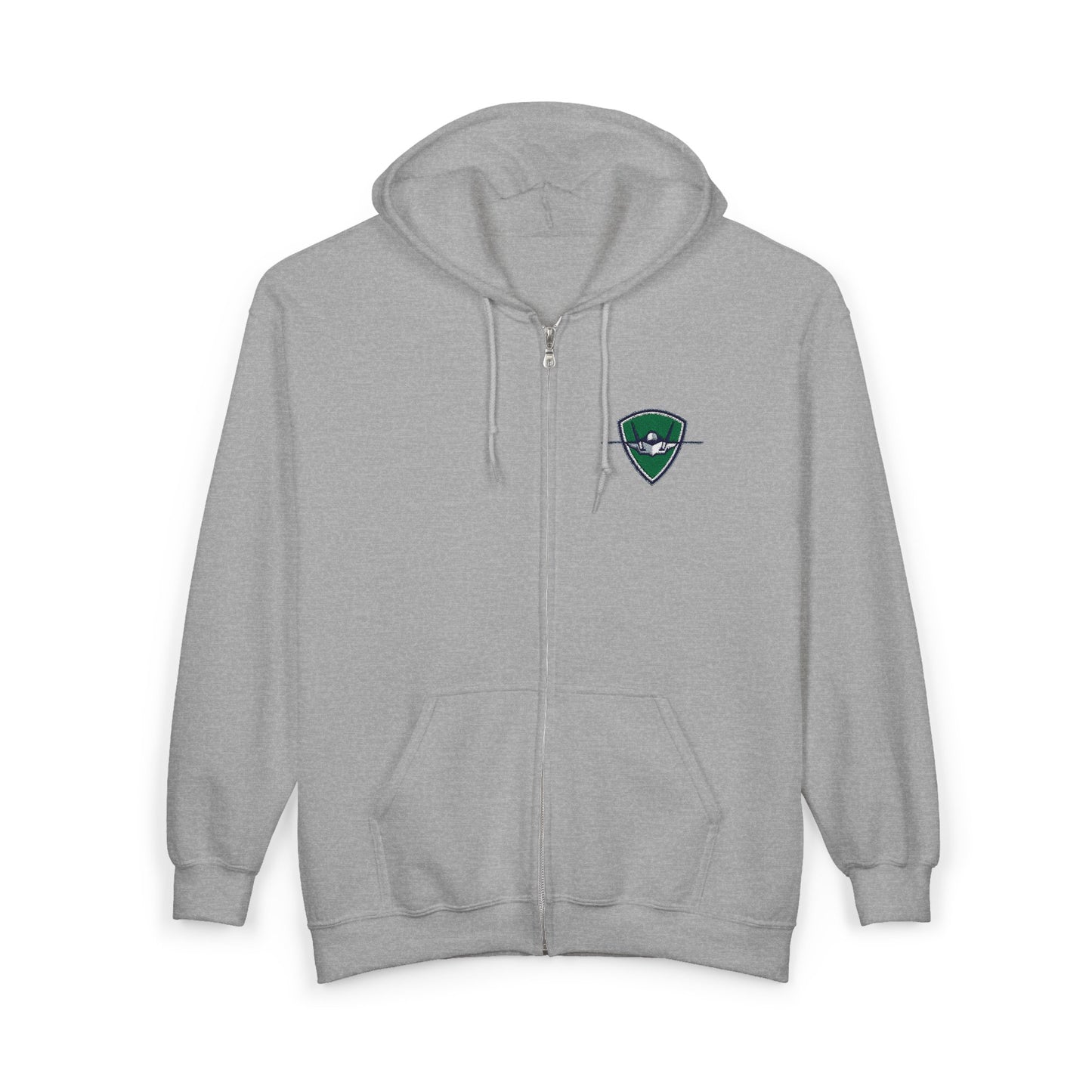 Columbus Mavericks | Unisex Heavy Blend™ Full Zip Small Logo Hooded Sweatshirt (Embroidered)
