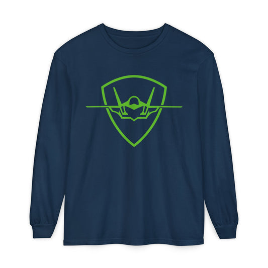 Columbus Mavericks | Unisex Comfort Colors Garment-dyed Long Sleeve Logo T-Shirt