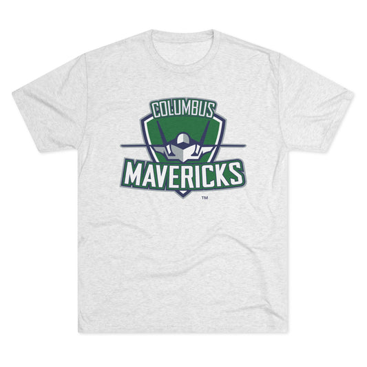 Columbus Mavericks | Unisex Next Level Tri-Blend Crew Logo Tee