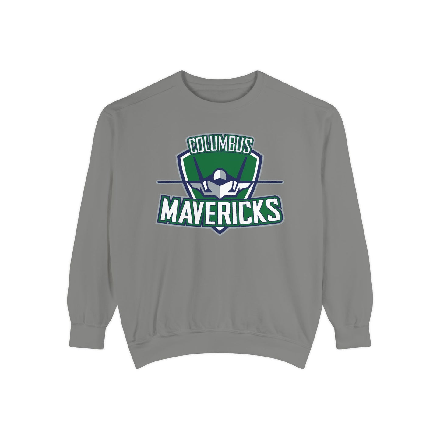 Columbus Mavericks | Unisex Comfort Colors Garment-Dyed Logo Crewneck Sweatshirt
