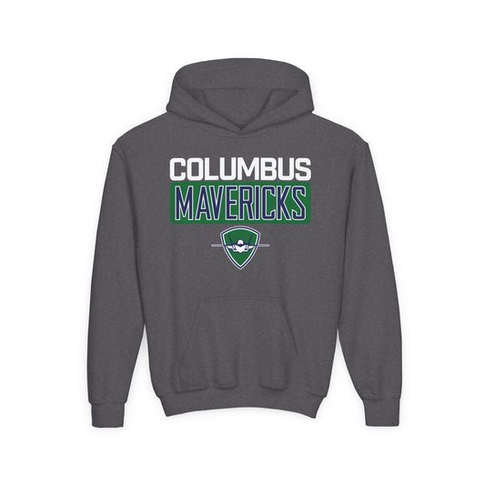 Youth Columbus Mavericks | Heavy Blend Hooded Collegiate Sweatshirt