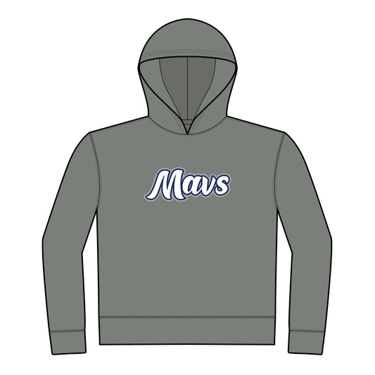Youth Columbus Mavericks | Comfort Colors Lightweight Hooded Script Mavs Sweatshirt