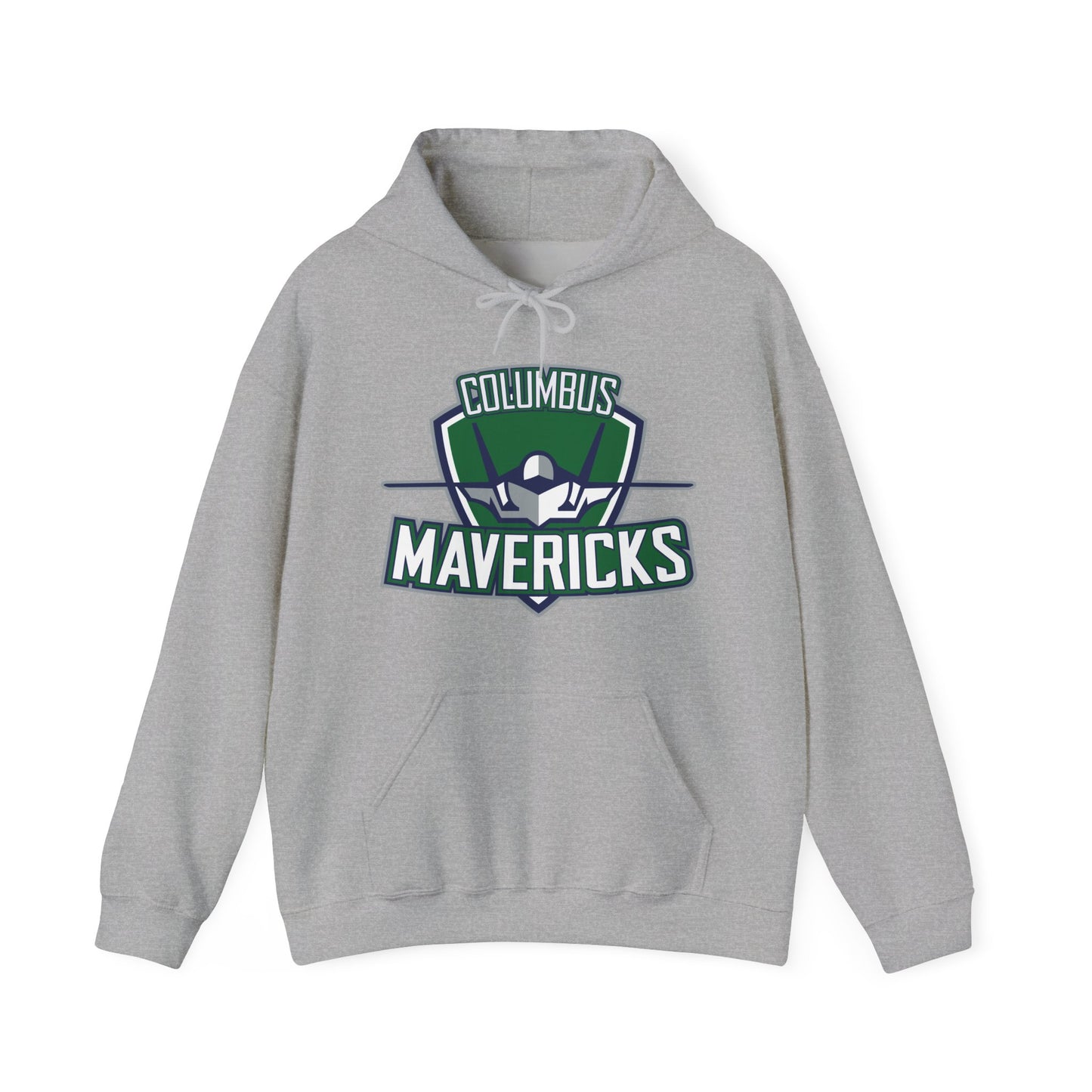 Columbus Mavericks | Unisex Gilden Heavy Blend™ Hooded Logo Sweatshirt