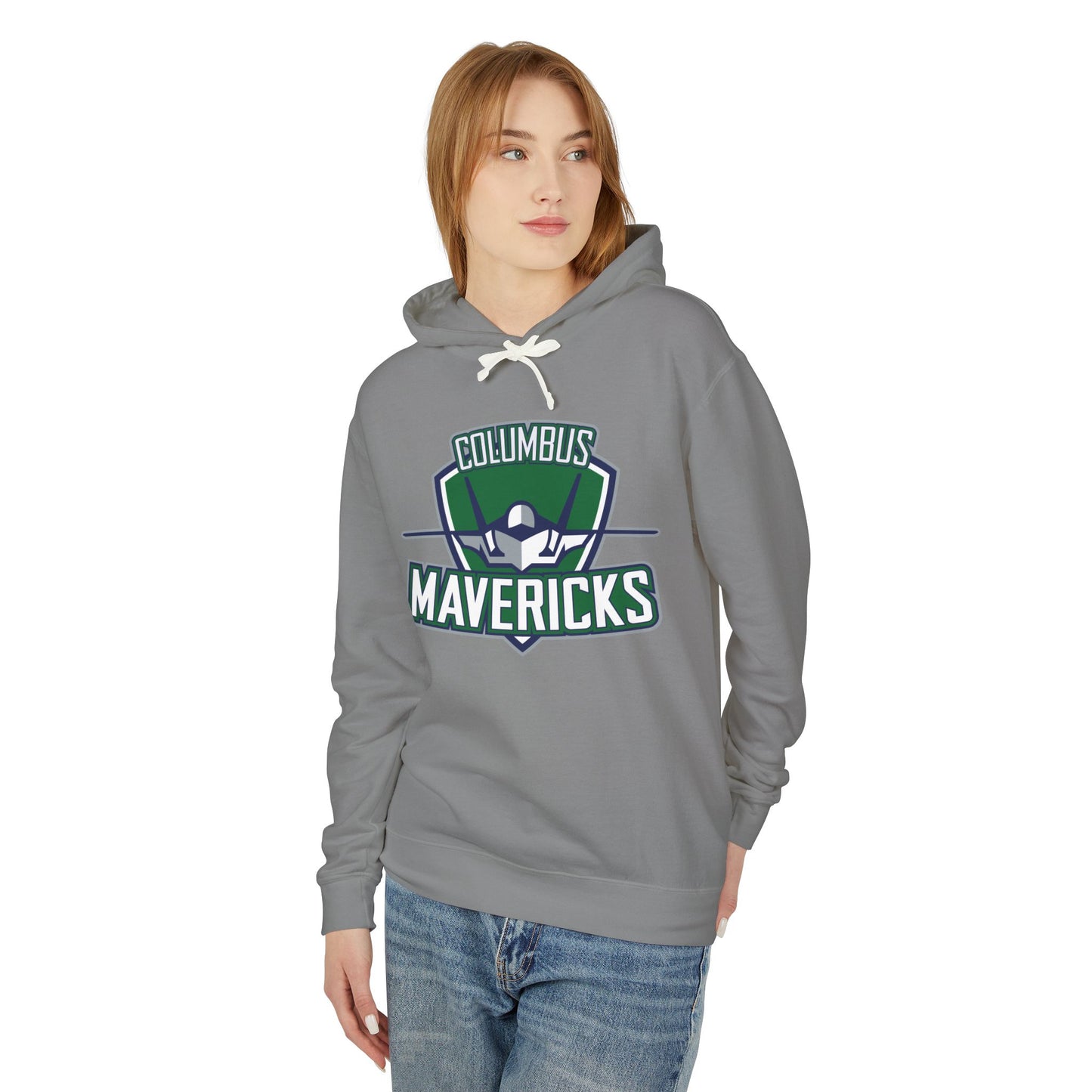 Columbus Mavericks | Unisex Comfort Colors Lightweight Hooded Logo Sweatshirt