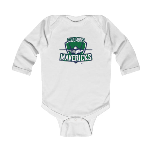 Infant Columbus Mavericks |  Long Sleeve Logo Bodysuit