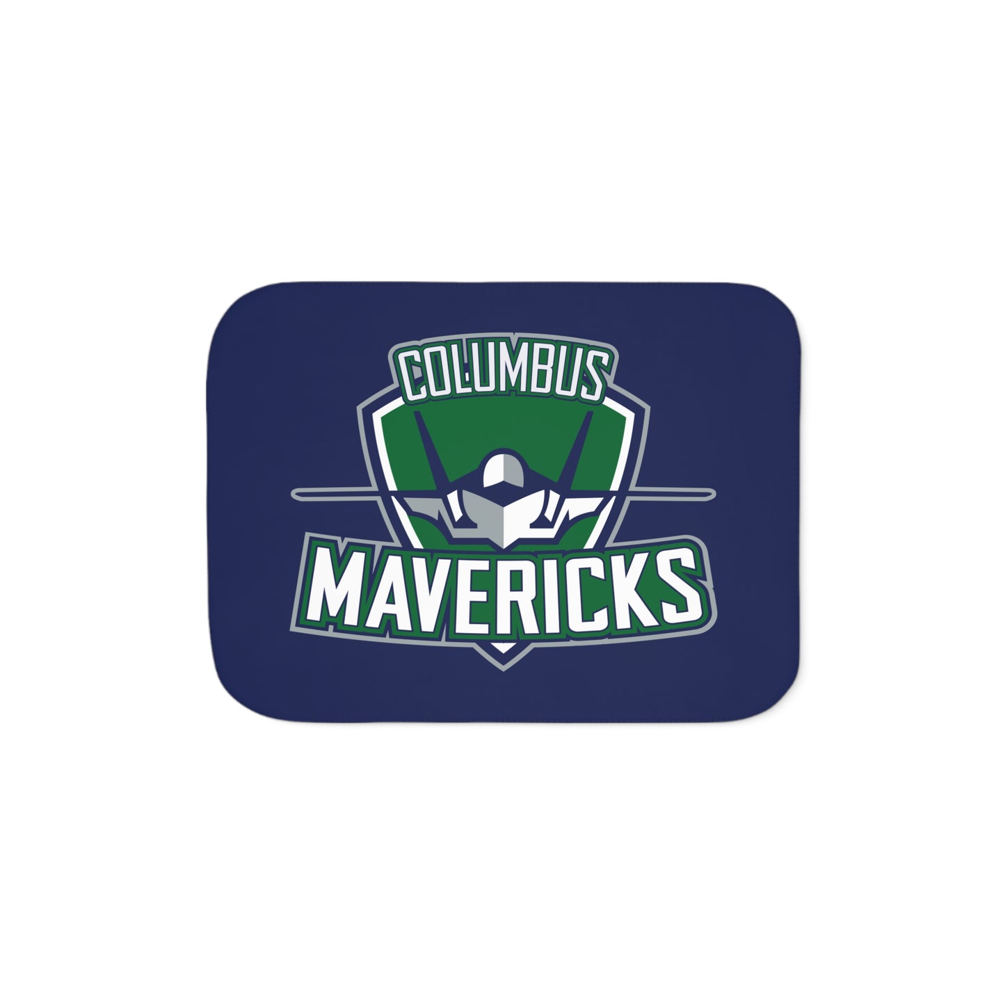 Columbus Mavericks | Sherpa Backed Logo Blanket