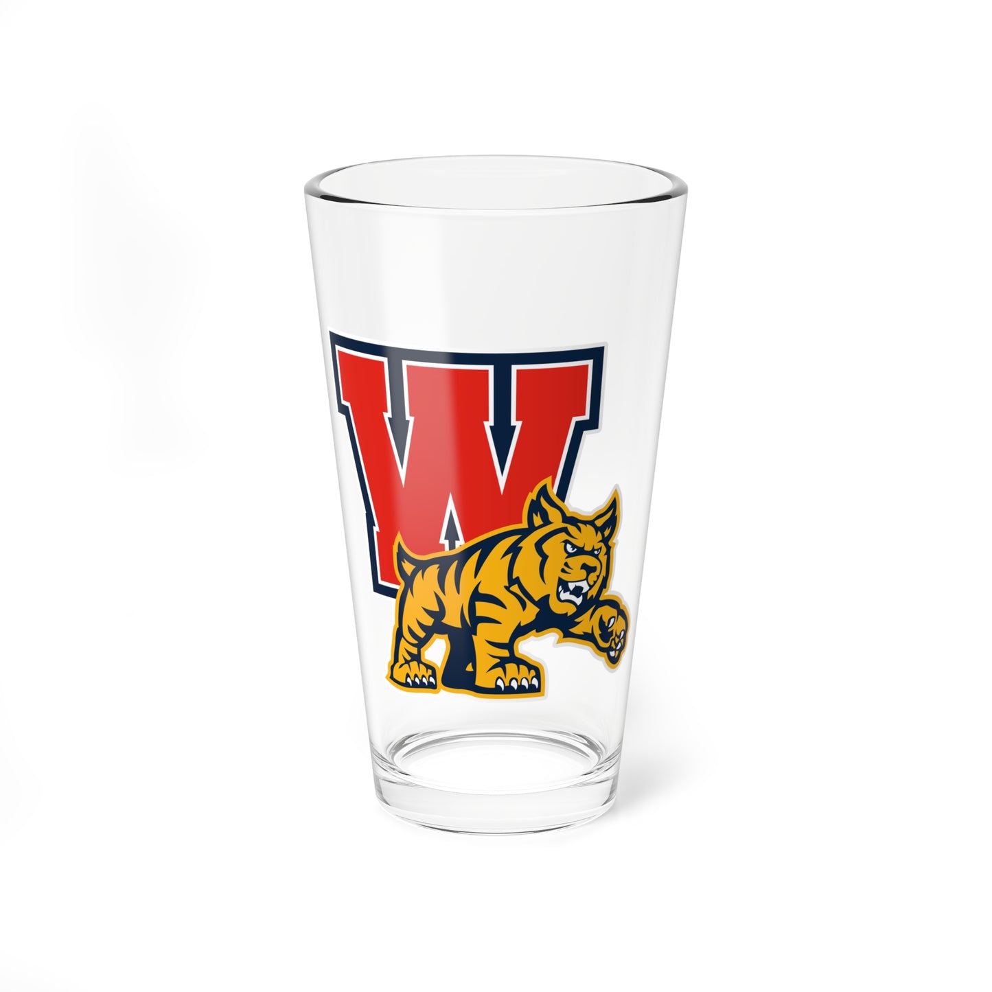 WAE | W-Wildcats Logo | 16oz Glass