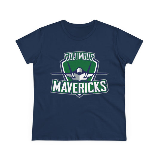 Columbus Mavericks | Women's Midweight Cotton Logo Tee