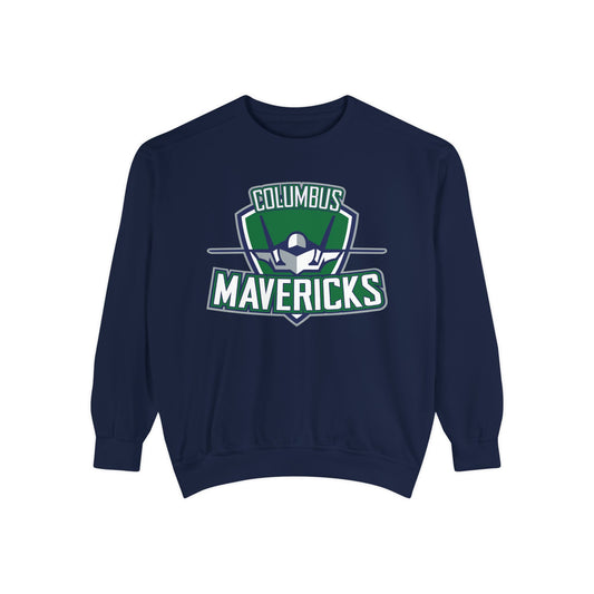 Columbus Mavericks | Unisex Garment-Dyed Logo Crewneck Sweatshirt